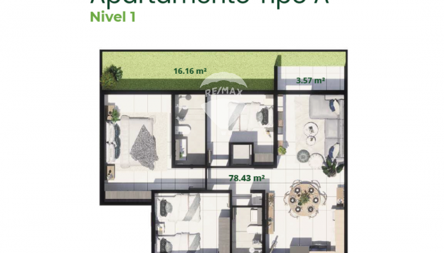 APARTMENT IN FORMOSA CITY MODEL A LEVEL 1