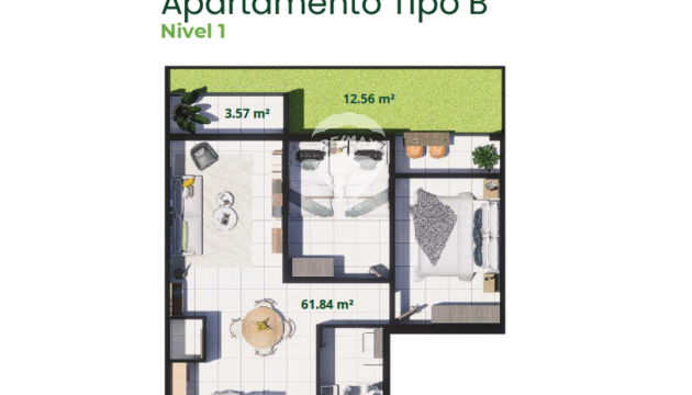 APARTMENT IN FORMOSA CITY MODEL B LEVEL 1